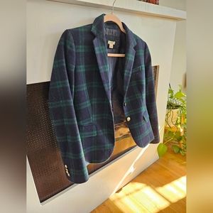 J. Crew Factory Tartan Plaid Blazer